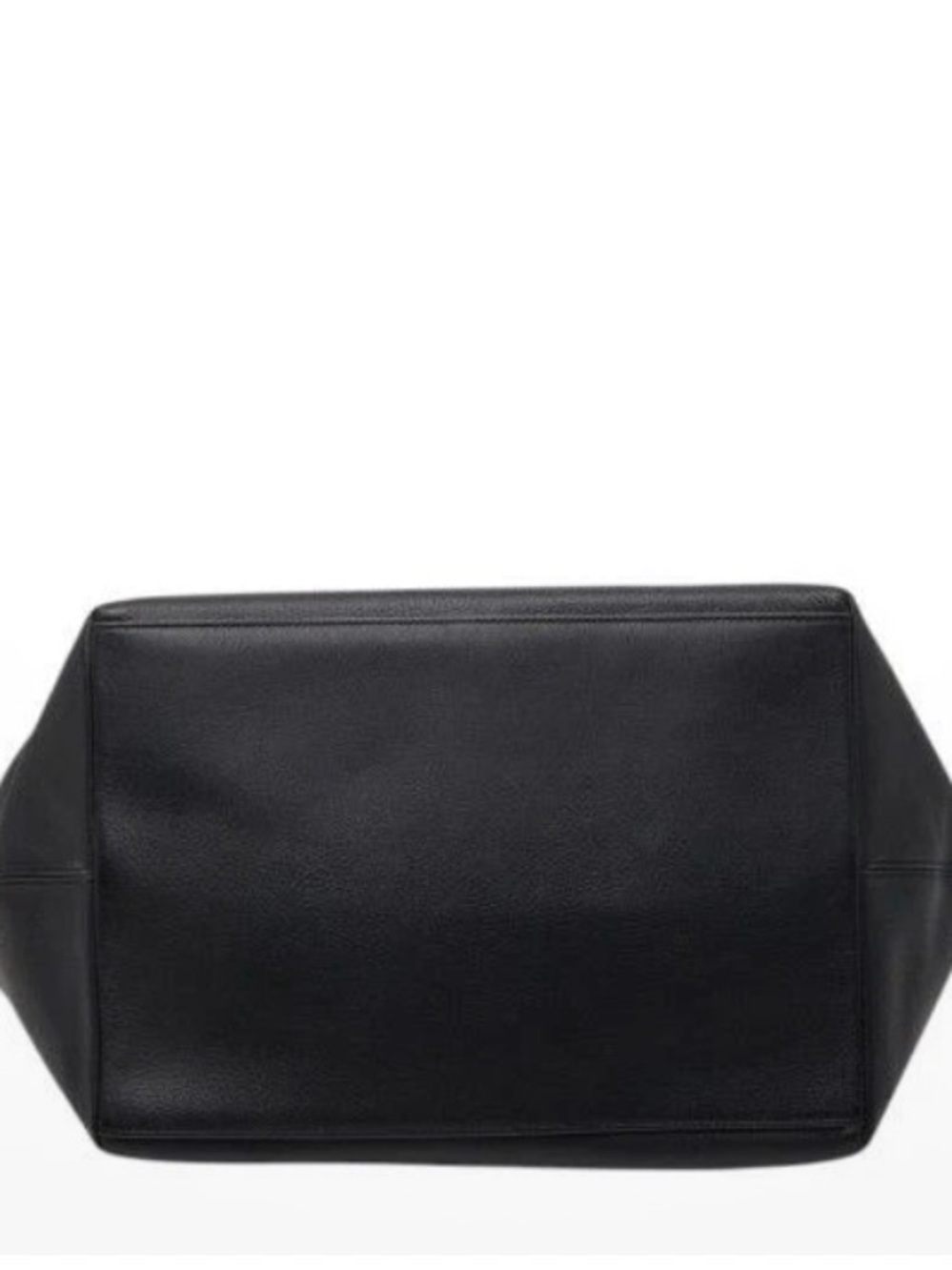 Coach Large Black Leather Tote with Gold Logo Accent - Picture 13 of 13